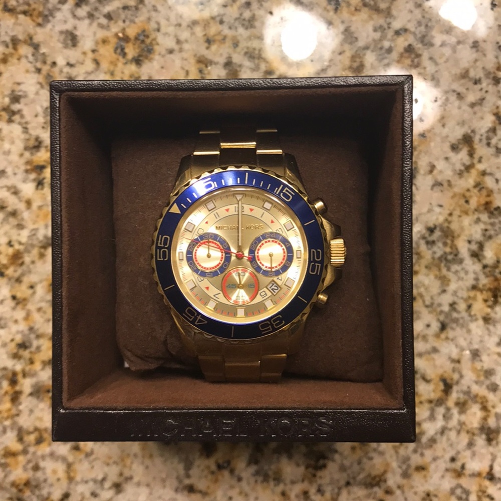 Men's Michael Kors gold watch